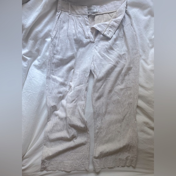 Abercrombie Curve Love A&F Sloane Tailored Linen-Blend Pant - like NEW! - Picture 4 of 6